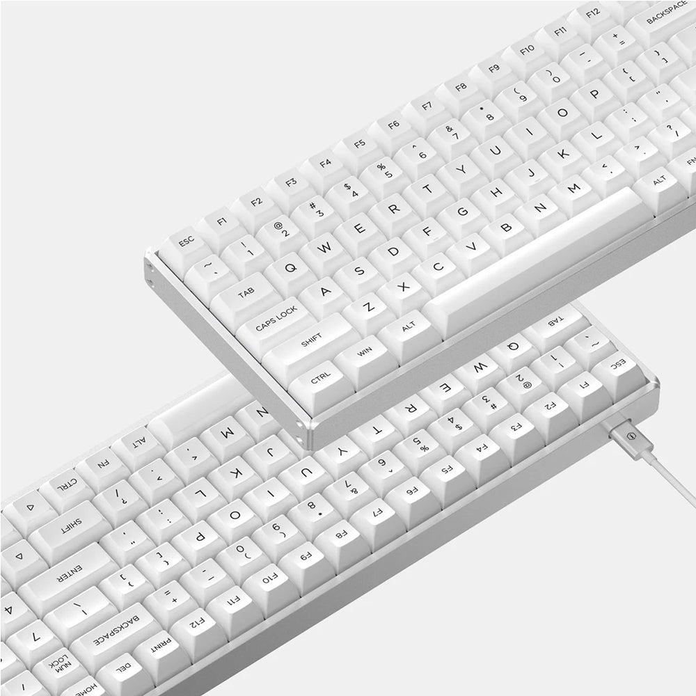 iQunix F96 KAT Mechanical Keyboard Wired Non-RGB White