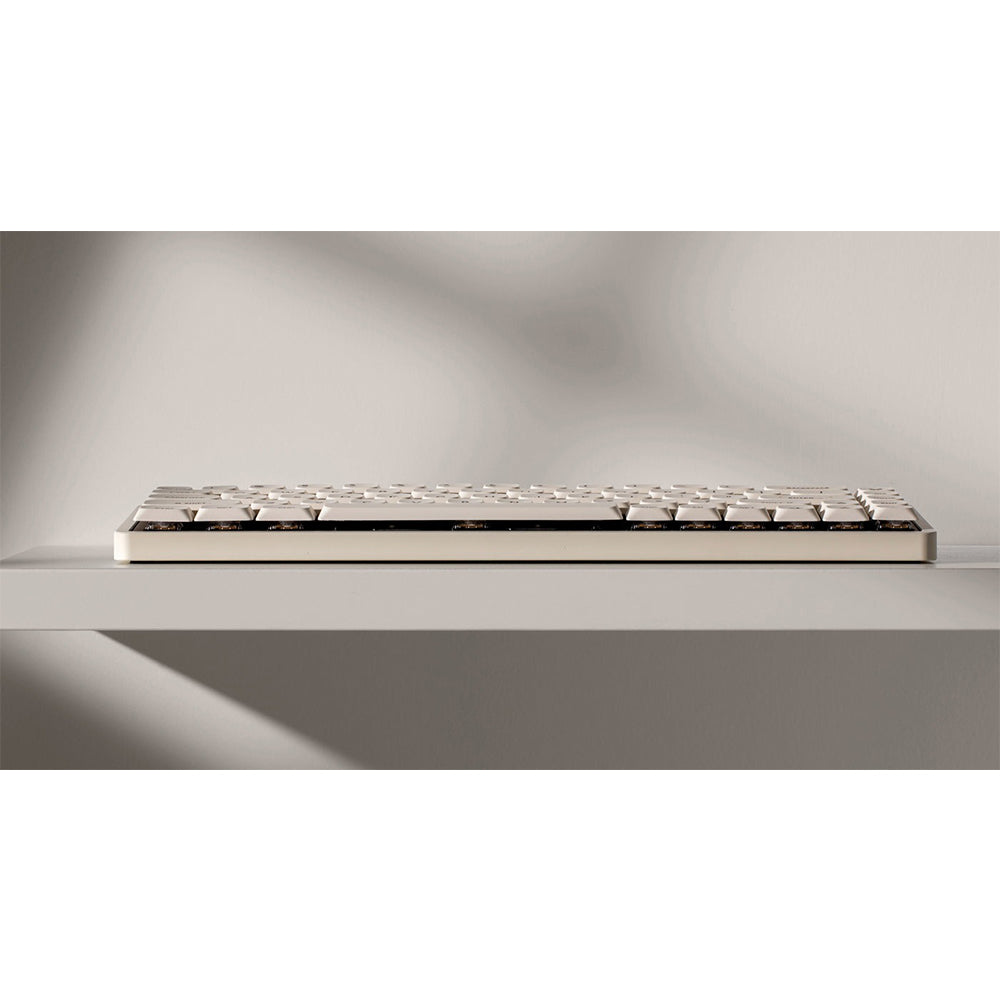 iQunix Magi65 Aluminum Low Profile Mechanical Keyboard Ochre White