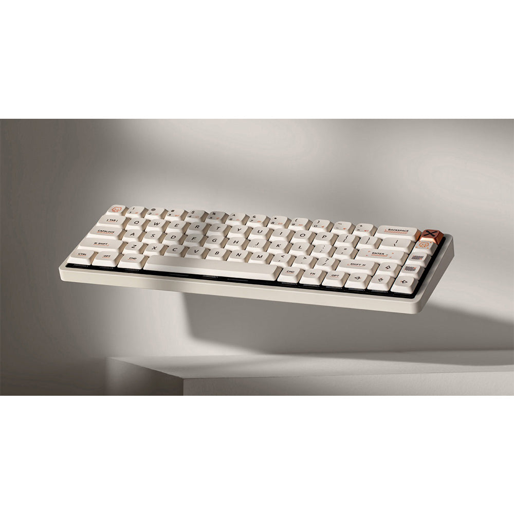 iQunix Magi65 Aluminum Low Profile Mechanical Keyboard Ochre White