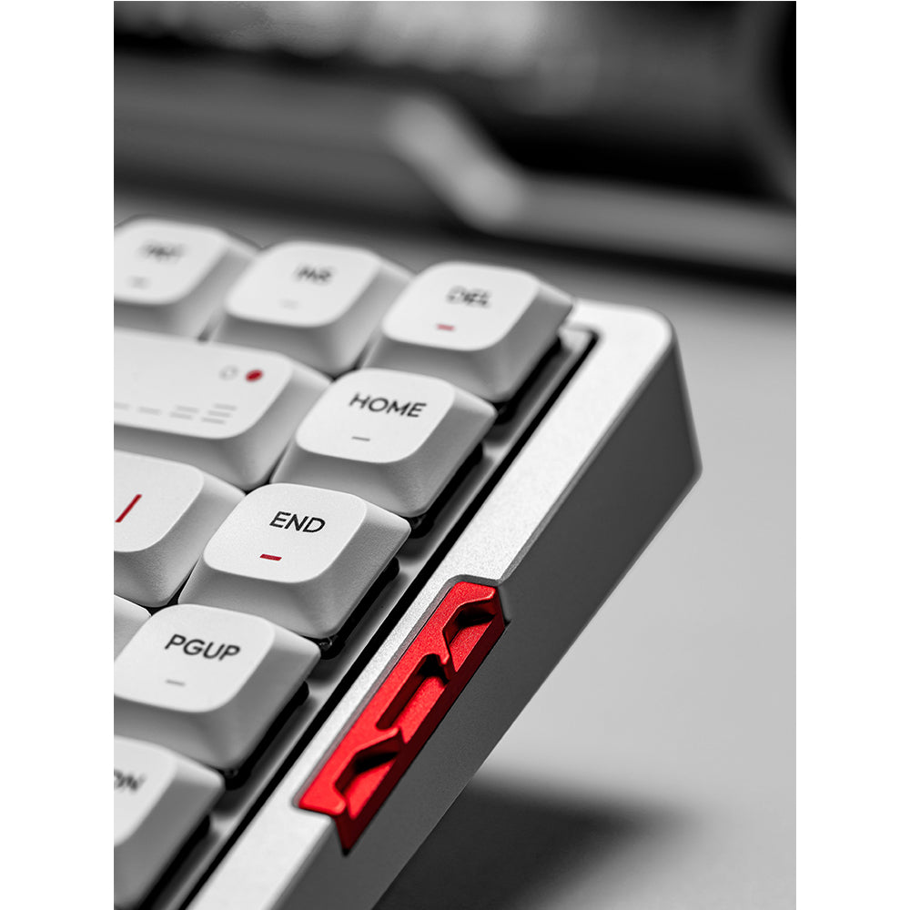 iQunix MQ80 Aluminum Low Profile Wireless Mechanical Keyboard Moonlight Silver