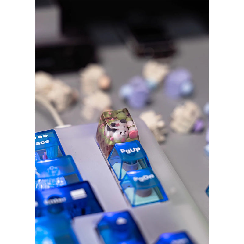 KEYMOJI Animal Ice Cream Artisan Keycap for Cherry MX Switches Matcha