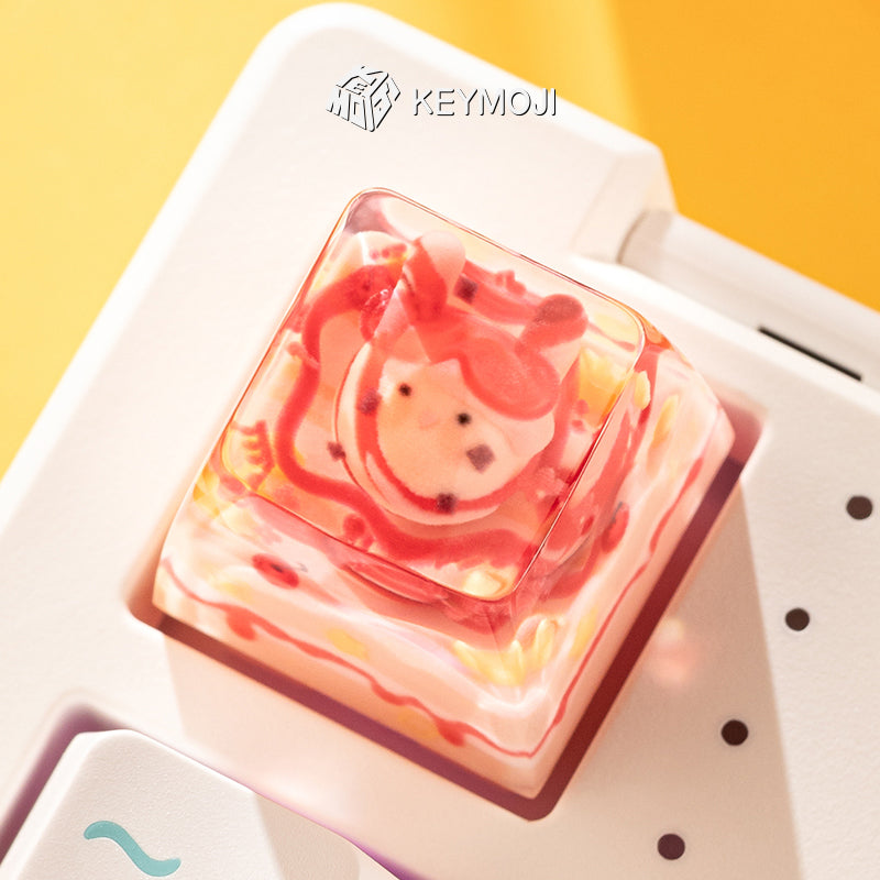 KEYMOJI Starry Candy Artisan Keycap for Cherry MX Switches Cherry