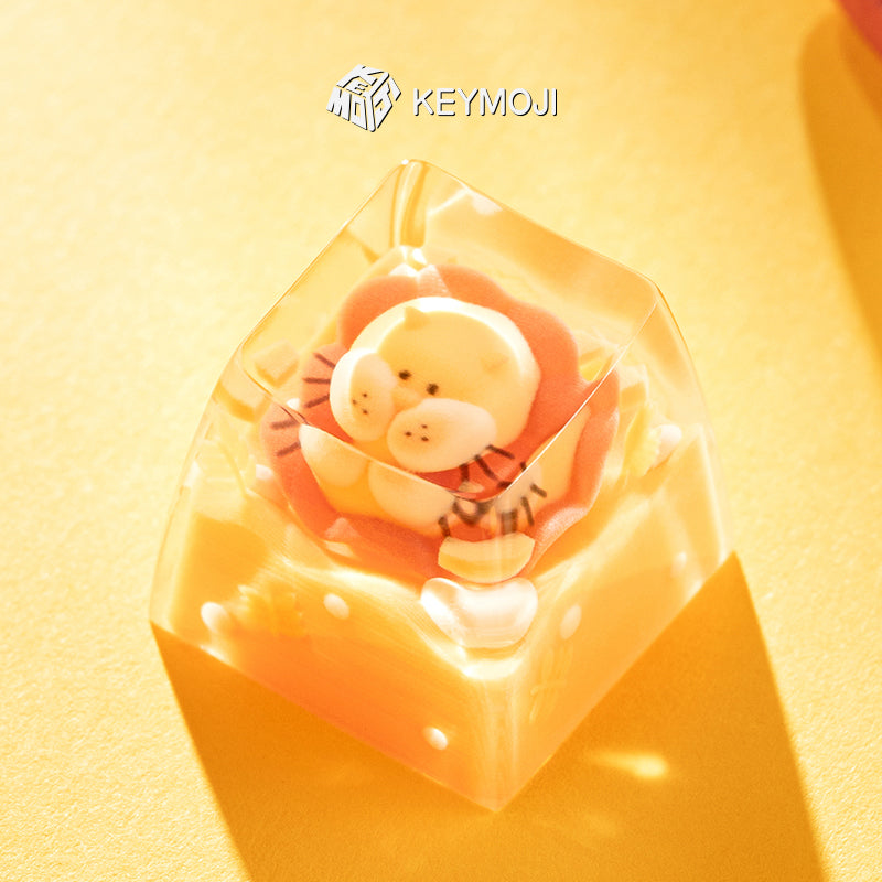 KEYMOJI Starry Candy Artisan Keycap for Cherry MX Switches Mango