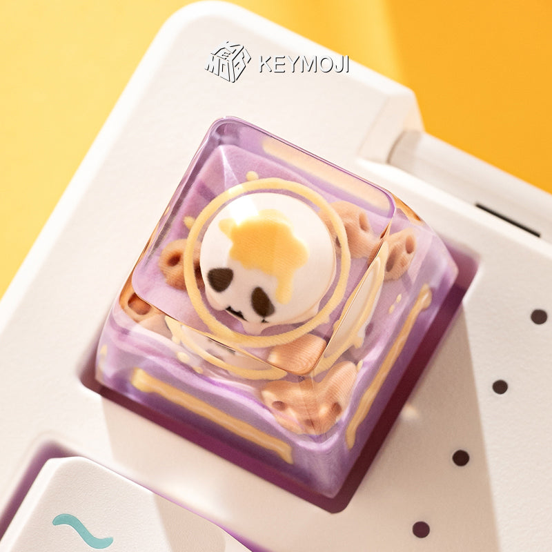 KEYMOJI Starry Candy Artisan Keycap for Cherry MX Switches Taro