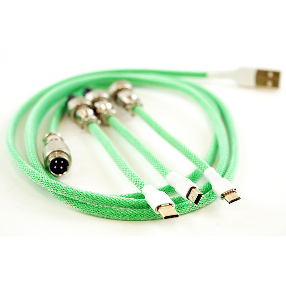Kraken Keyboards Aviator Cable Green