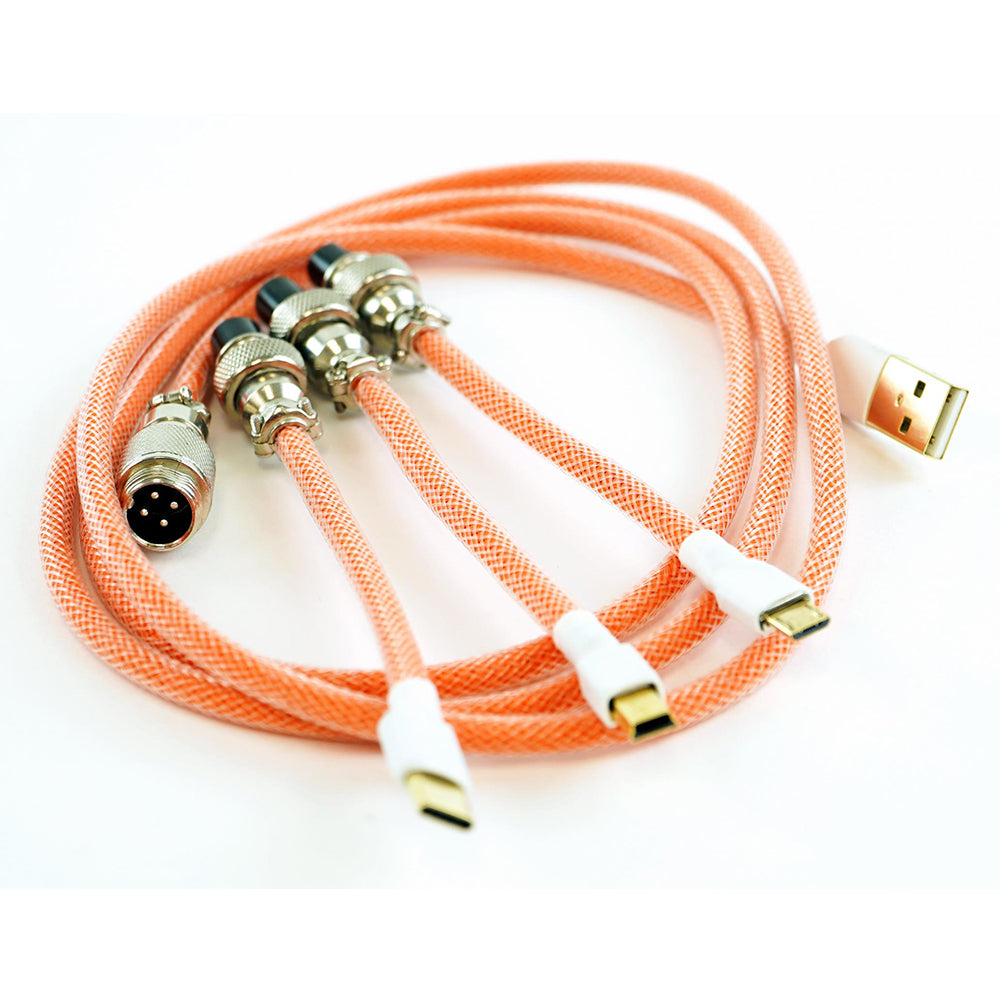 Kraken Keyboards Aviator Cable Orange