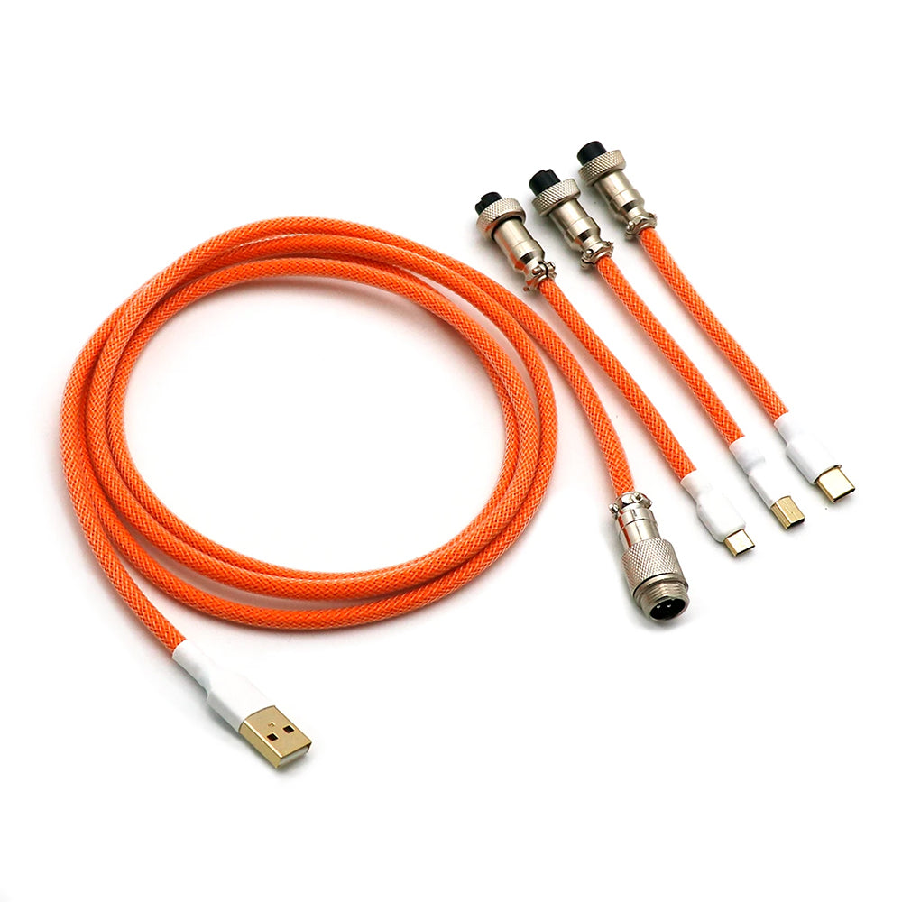 Kraken Keyboards Aviator Cable Orange