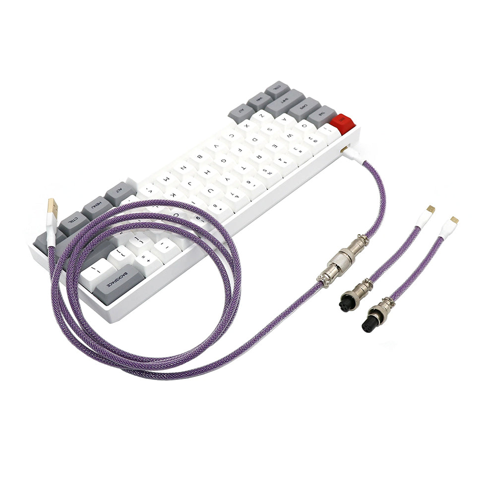 Kraken Keyboards Aviator Cable Purple