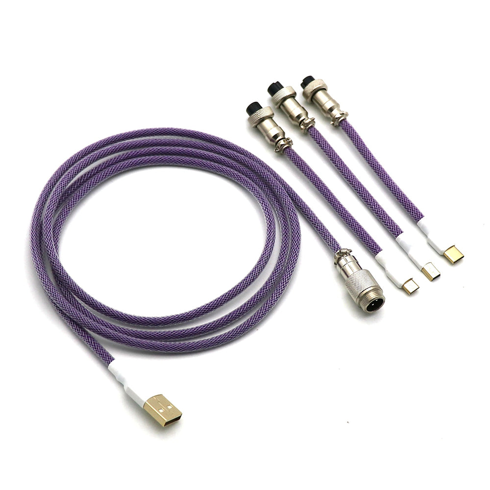Kraken Keyboards Aviator Cable Purple
