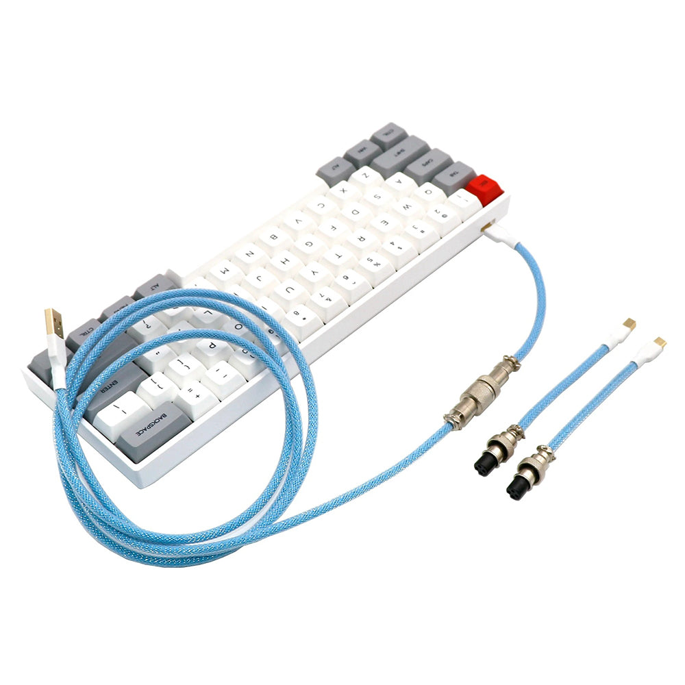 Kraken Keyboards Aviator Cable Sky Blue
