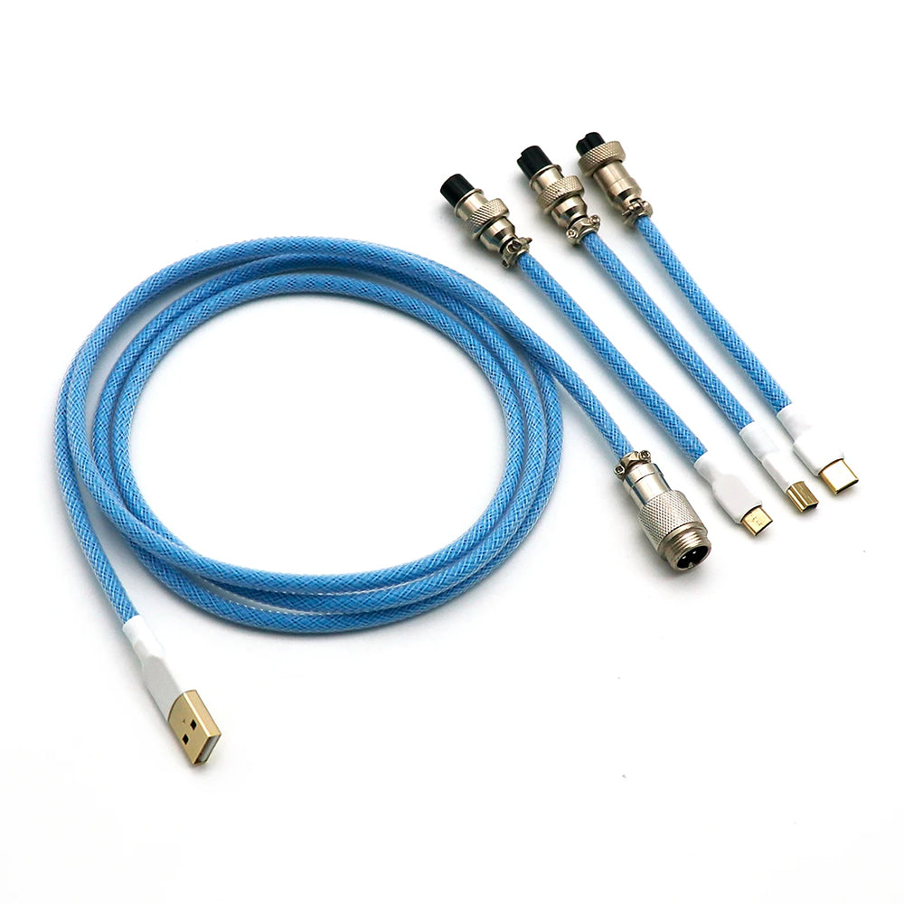 Kraken Keyboards Aviator Cable Sky Blue