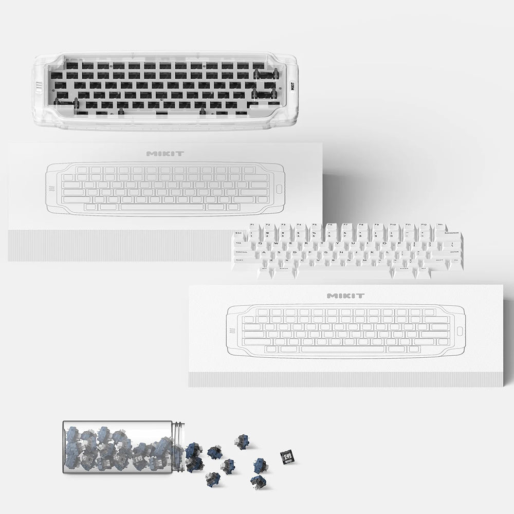 MIKIT MK72 DIY Wireless Mechanical Keyboard OBSIDIAN