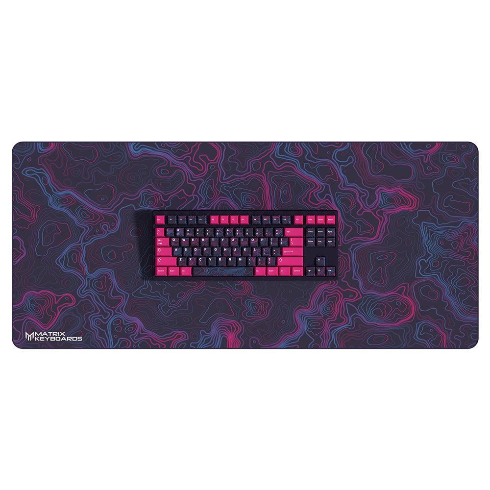 Matrix Keyboards Mousepad XXL Neon Waves