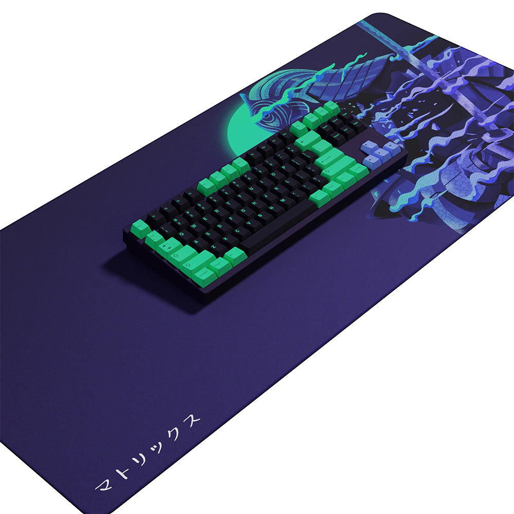Matrix Keyboards Mousepad XXL Samurai (Teal/Purple)