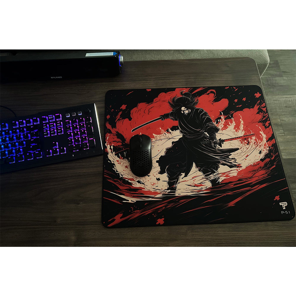 PureTrak P-51 Mustang Gaming Mousepad, Samurai (Cannot be shipped with other products)