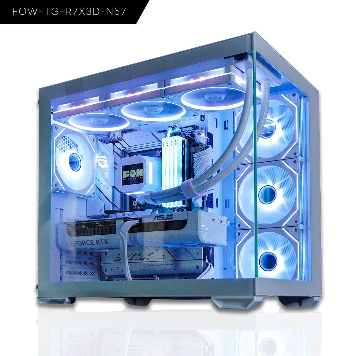 【FOW-TG-R7X3D-N57-WH-1】BTOパソコン/ゲーミングPC