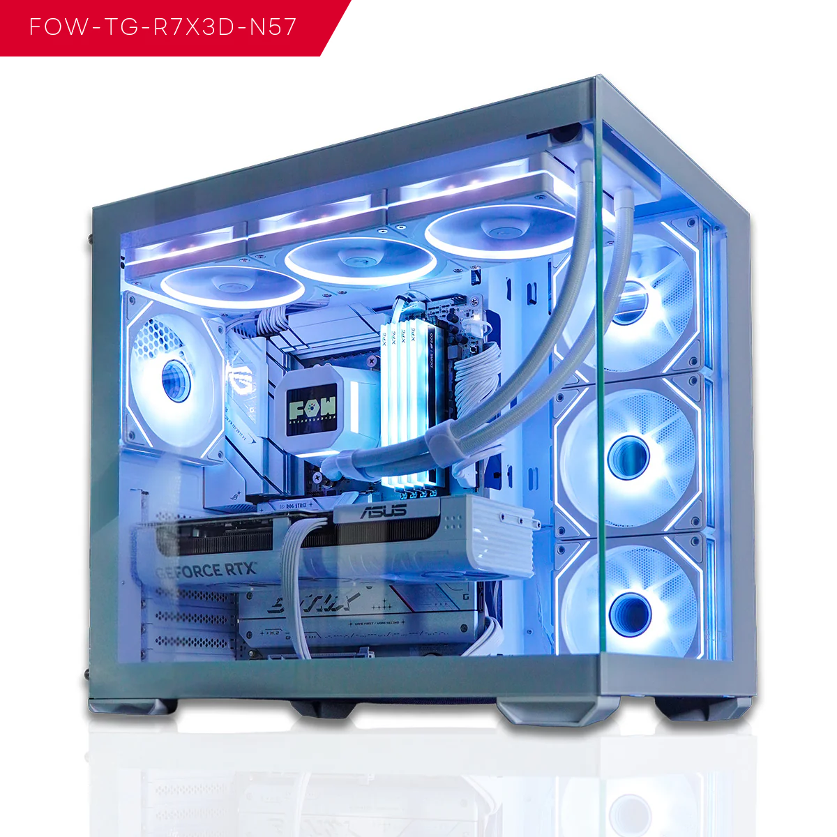 【FOW-TG-R7X3D-N57-WH-1】BTOパソコン/ゲーミングPC
