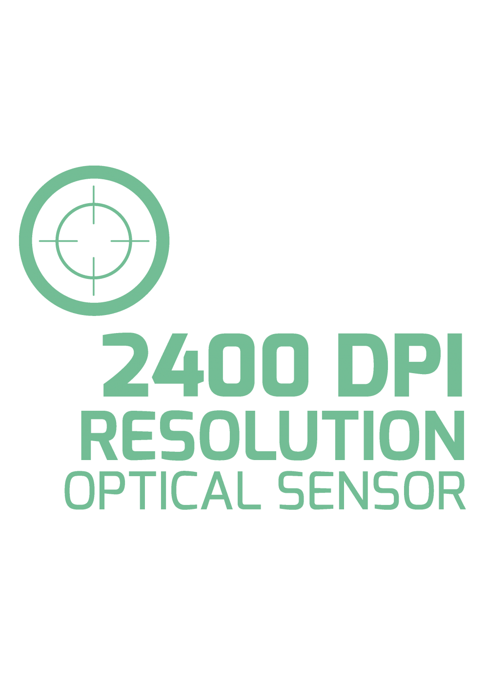 GAMING MOUSE AROKH X-1 - 6 BUTTONS 2400 DPI - GN - BULK