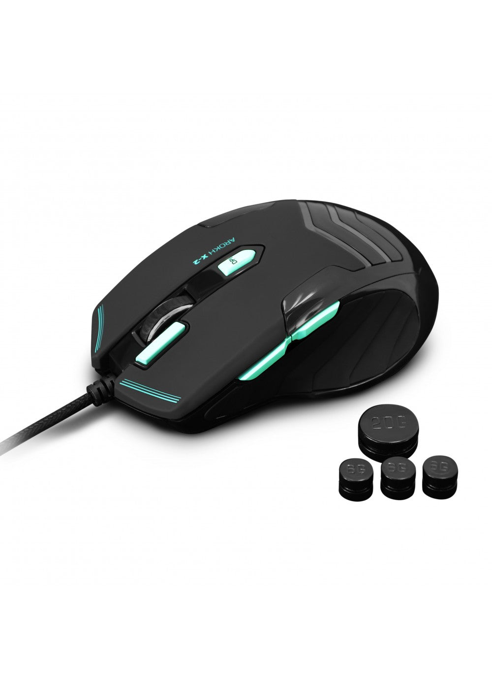GAMING MOUSE AROKH X-2 - 7 BUTTONS 3500 DPI - GN