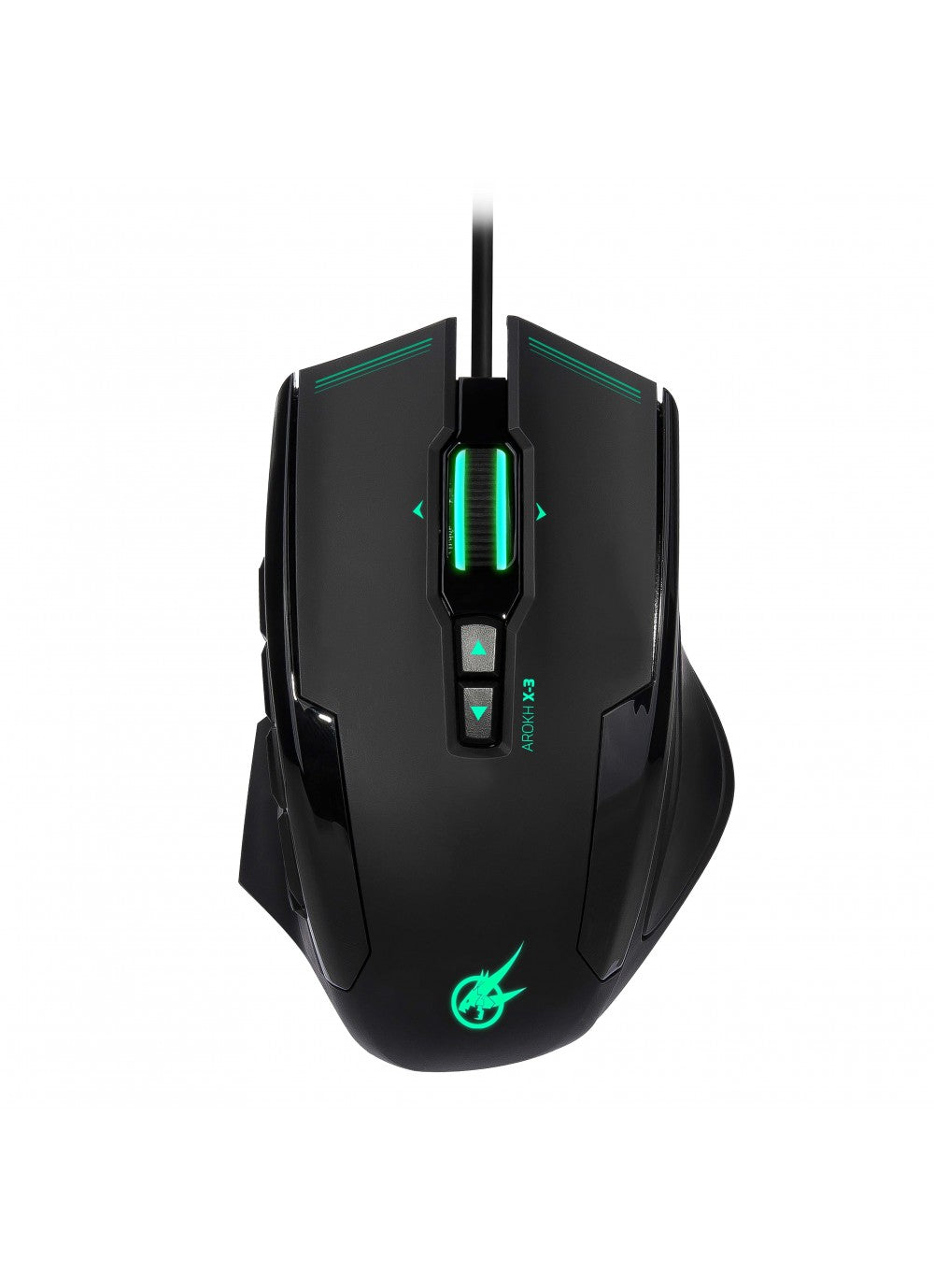 GAMING MOUSE AROKH X-3 - 12 BUTTONS 8200 DPI - GN