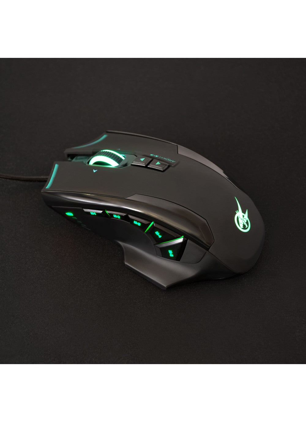 GAMING MOUSE AROKH X-3 - 12 BUTTONS 8200 DPI - GN