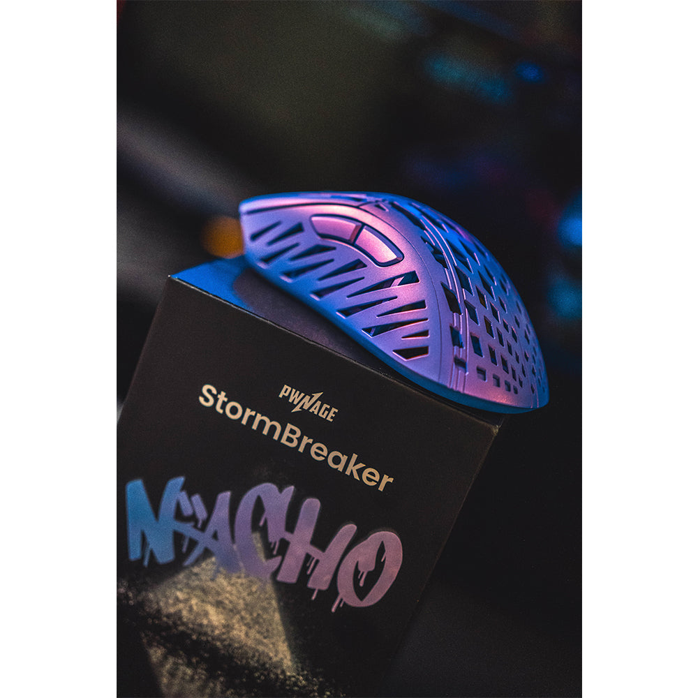 Pwnage Wireless Gaming Mouse StormBreaker Limited Edition Nacho Purple