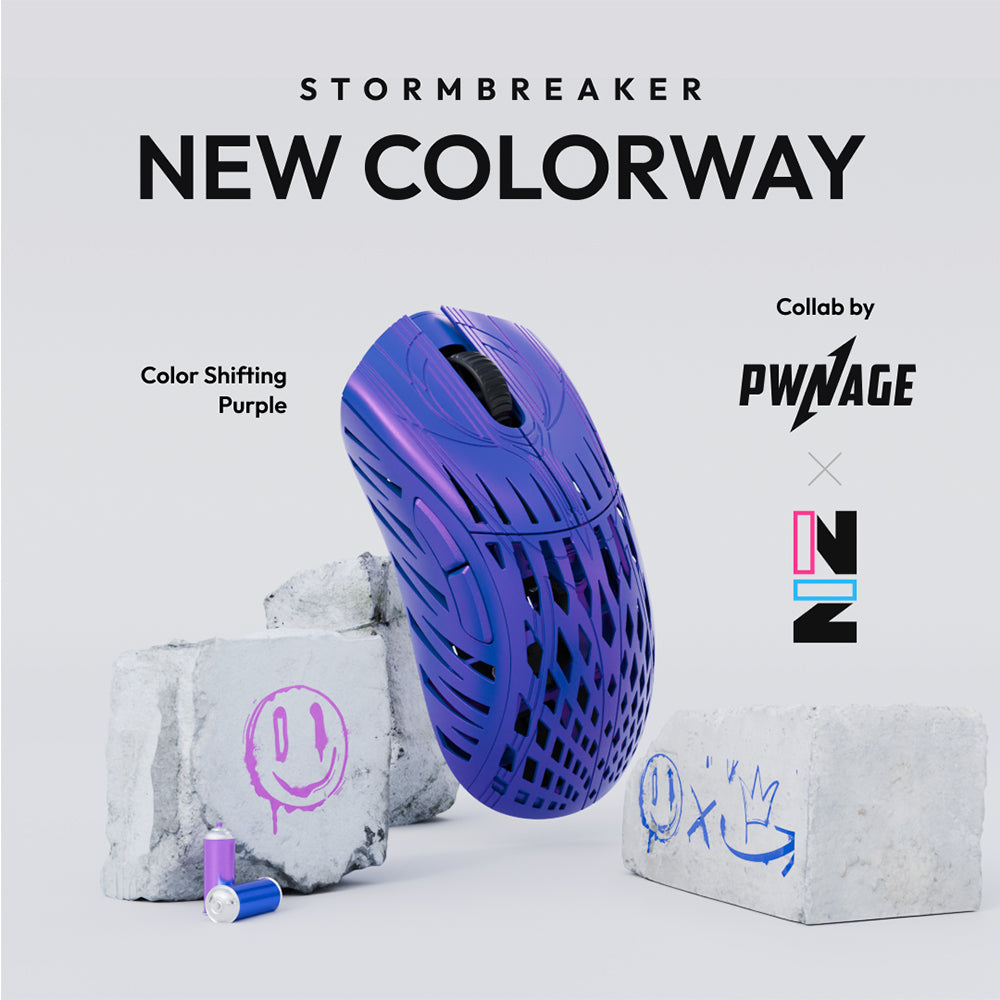 Pwnage Wireless Gaming Mouse StormBreaker Limited Edition Nacho Purple