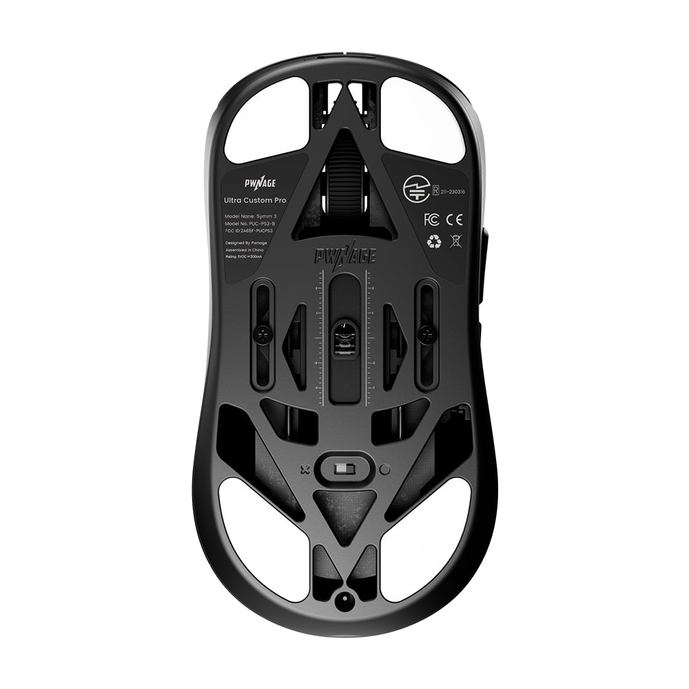 Pwnage Wireless Gaming Mouse Ultra Custom Pro Symm 3 Black
