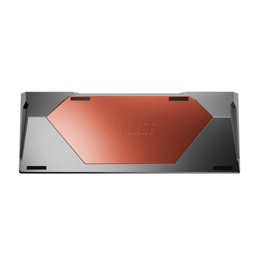 Pwnage Zenblade 65 CNC Mechanical Keyboard Shine through PBT keycaps Platinum