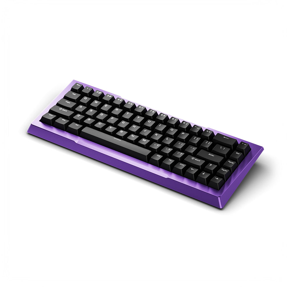 Pwnage Zenblade 65 V2 CNC Mechanical Keyboard PBT keycaps Purple Black Gateron Jade Pro Swtich