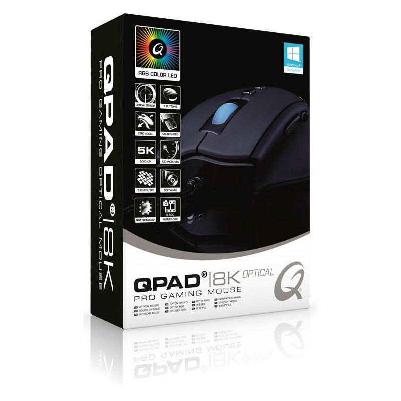 QPAD 8K Optical Pro Gaming Mouse