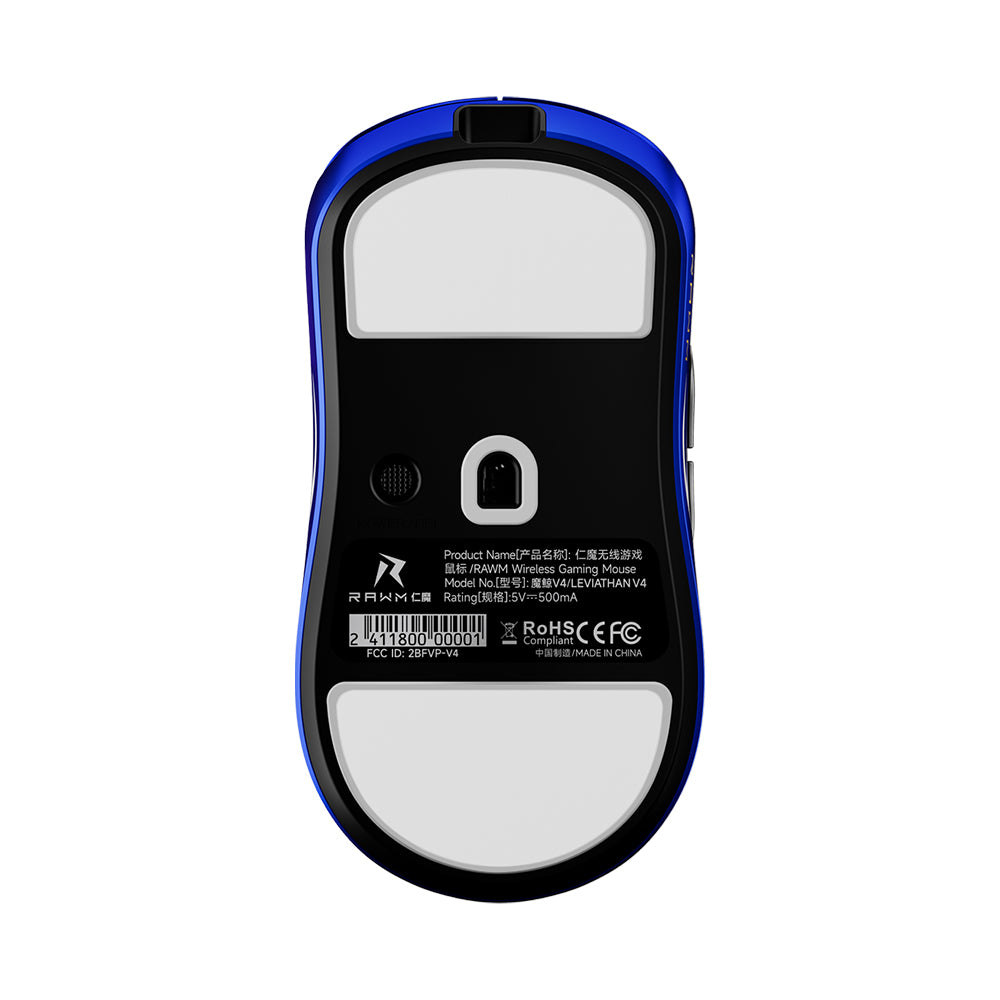 RAWM LEVIATHAN V4 Dual 8K Lightweight Wireless Gaming Mouse Blue