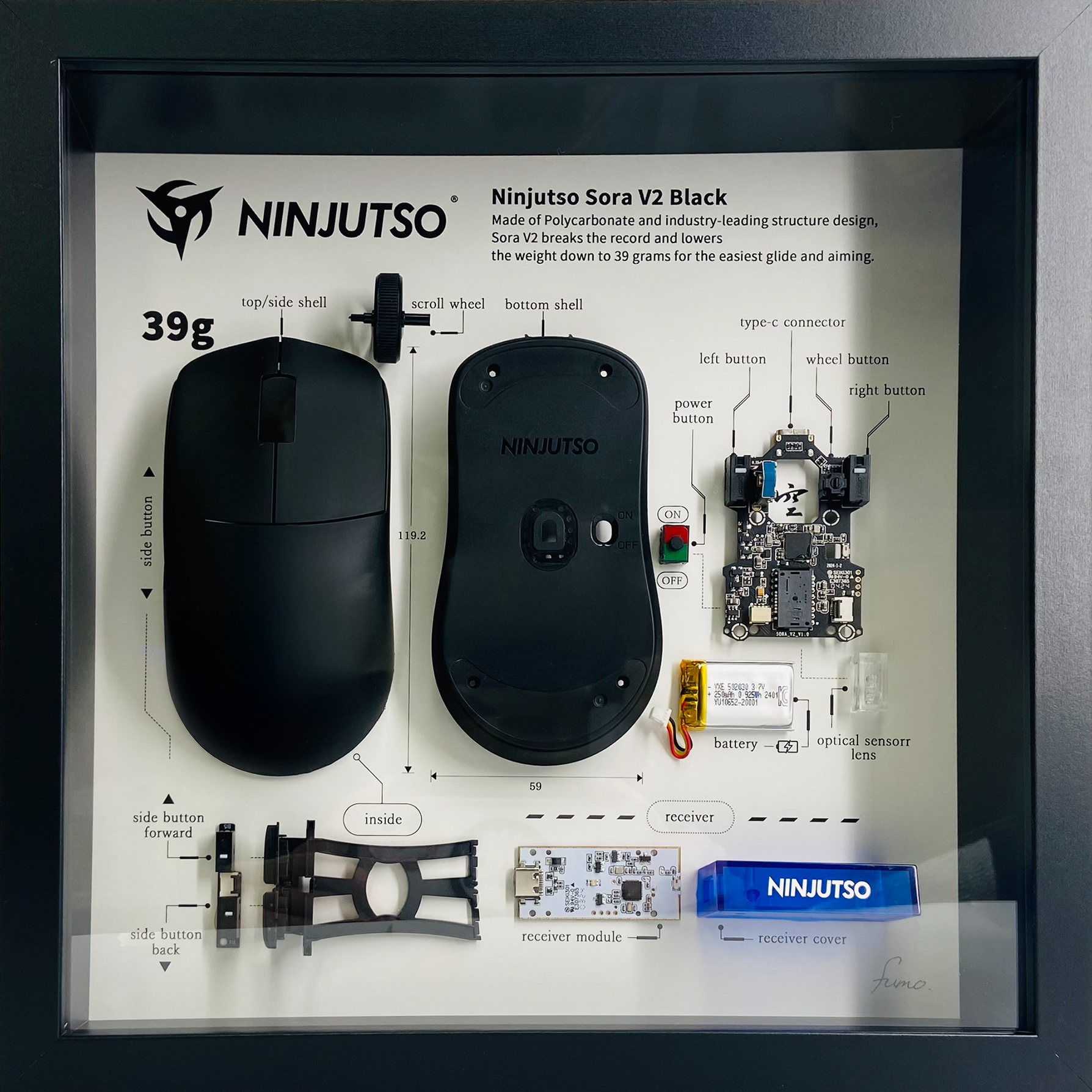 FUMO ARTWORK Ninjutso Sora V2 Black 黒額縁【他商品との同梱不可】