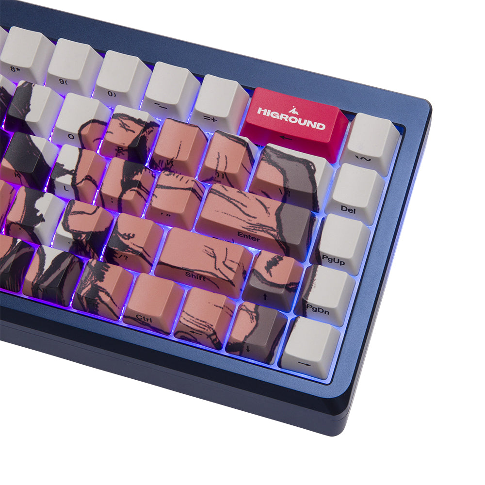 Higround SF x HG Summit 65 keyboard Akuma (Blue Gi)