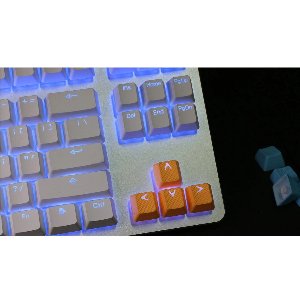Tai-Hao Rubber Gaming Backlit Keycaps-18 keys/8 keys Neon Orange