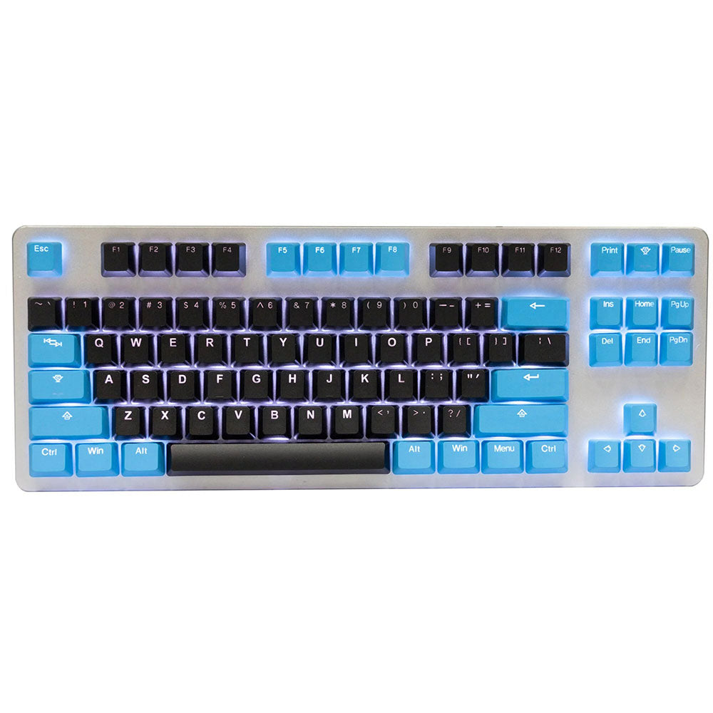 Tai-Hao Black / Blue PBT Double shot Backlit Keycap Set