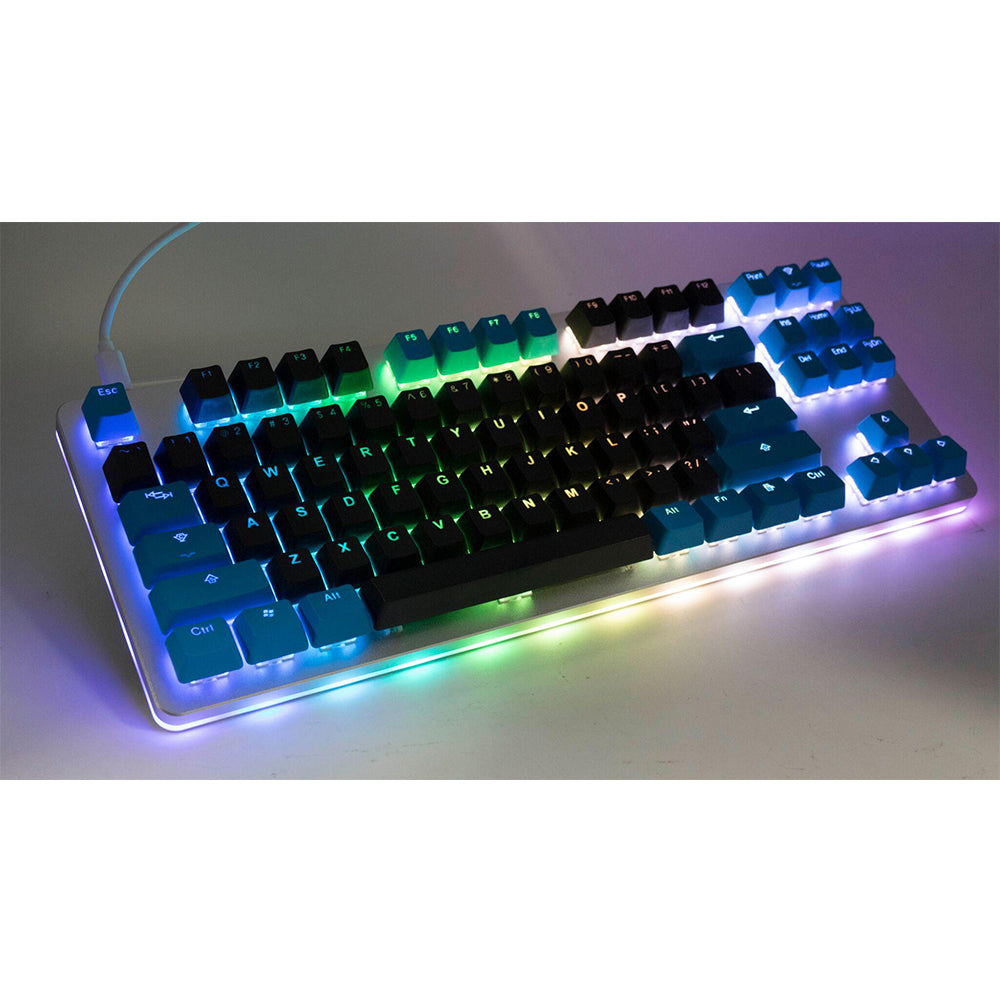 Tai-Hao Black / Blue PBT Double shot Backlit Keycap Set