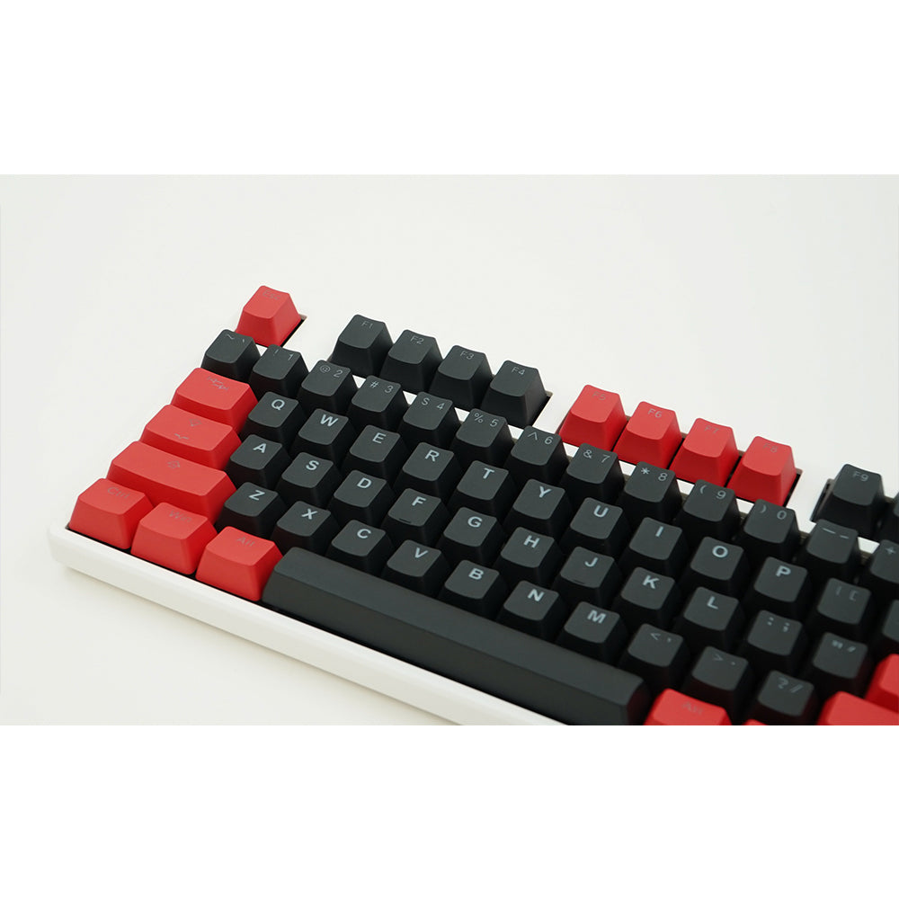 Tai-Hao Black / Red PBT Double shot Backlit keycap set