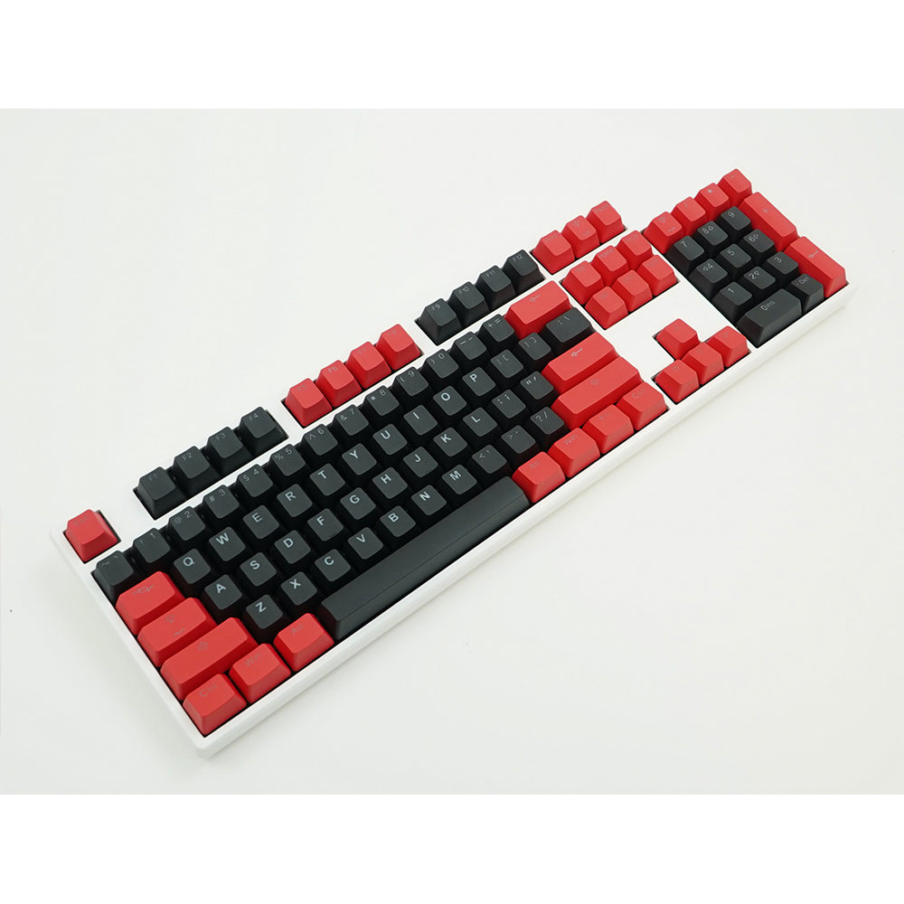 Tai-Hao Black / Red PBT Double shot Backlit keycap set