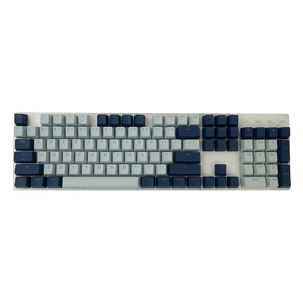 Tai-Hao Cool Gray / Navy blue PBT Double shot Backlit keycap set