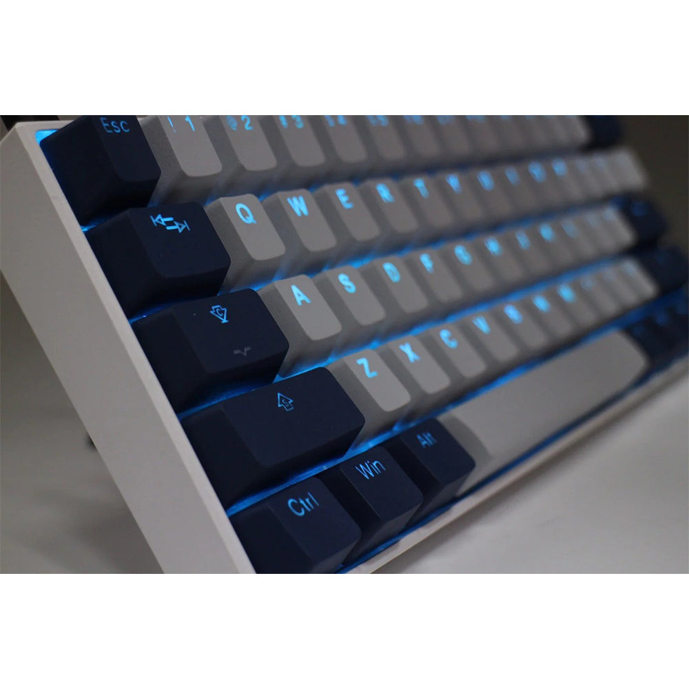 Tai-Hao Cool Gray / Navy blue PBT Double shot Backlit keycap set