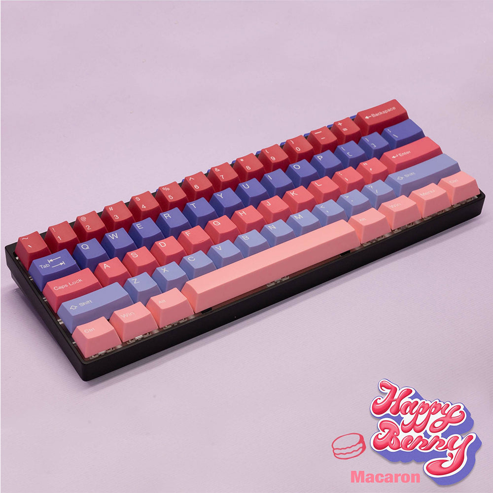 Tai-Hao Cubic ABS Type Double shot Keyset Happy Berry - Blueberry & Strawberry