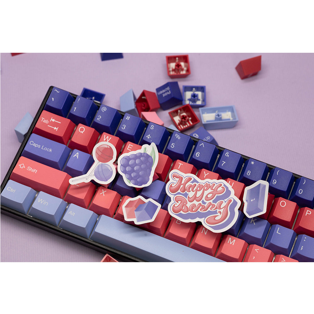 Tai-Hao Cubic ABS Type Double shot Keyset Happy Berry - Blueberry & Strawberry