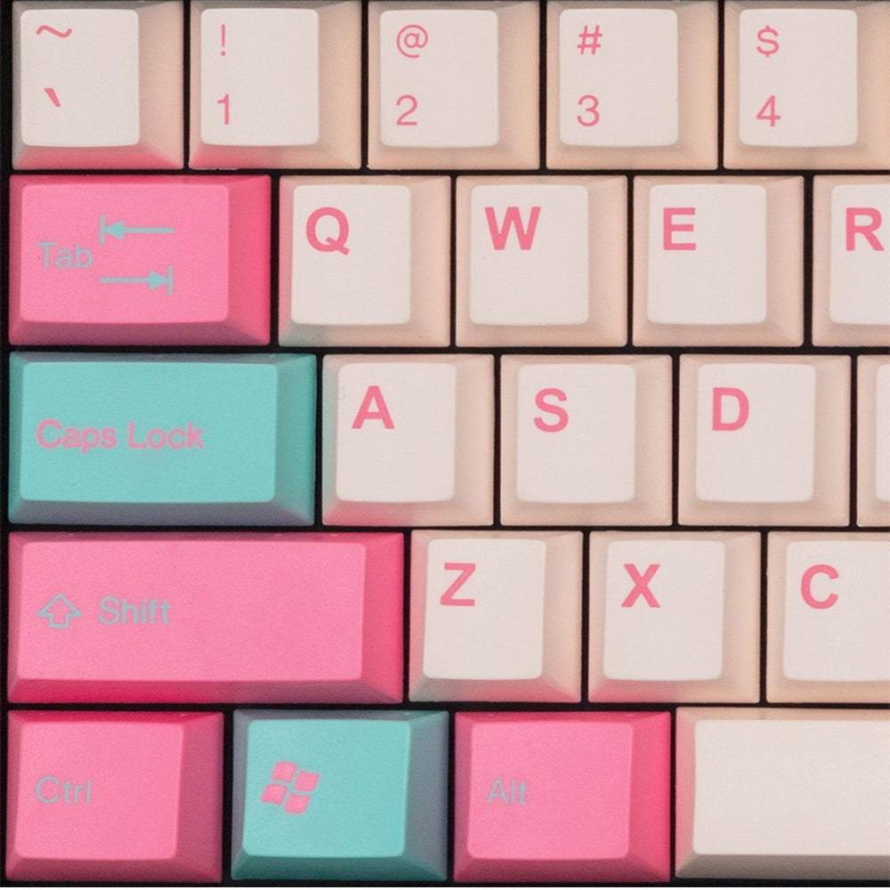 Tai-Hao Miami Surf Cubic ABS Double shot Keycap Set
