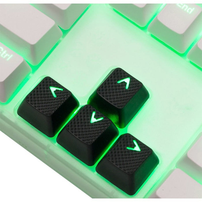 Tai-Hao Rubber Gaming Backlit Keycaps-18 keys/8 keys Black