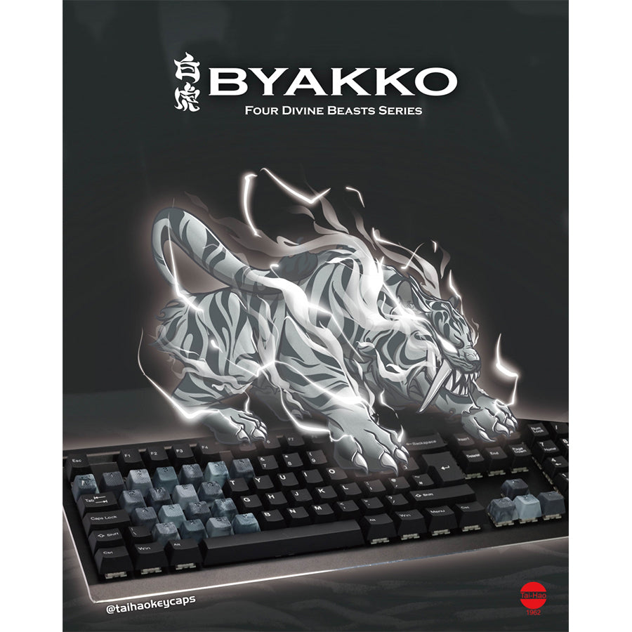 Tai-Hao Rubberized Gaming Keycap Mark II - 23keys BYAKKO (Marble)