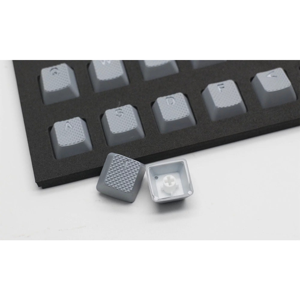 Tai-Hao Rubber Gaming Backlit Keycaps-18 keys/8 keys Gray