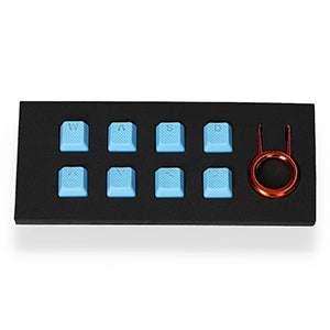 Tai-Hao Rubber Gaming Backlit Keycaps-18 keys/8 keys Neon blue - 8キー
