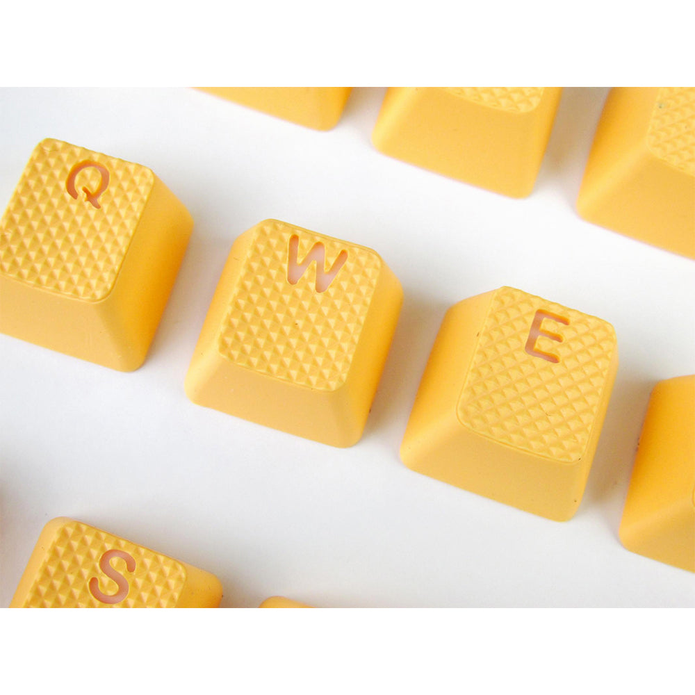 Tai-Hao Rubber Gaming Backlit Keycaps-18 keys/8 keys Neon Orange