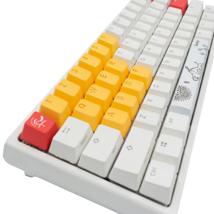 Tai-Hao Rubber Gaming Backlit Keycaps-18 keys/8 keys Neon Orange